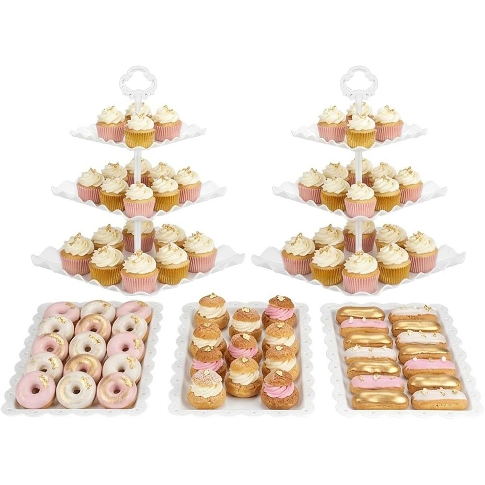 Cupcake Stand Tier - Juego de 5 Soportes para Pastel