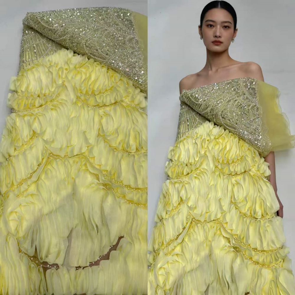 Glitter Tablecloth - Tela de Encaje Africana de Lujo