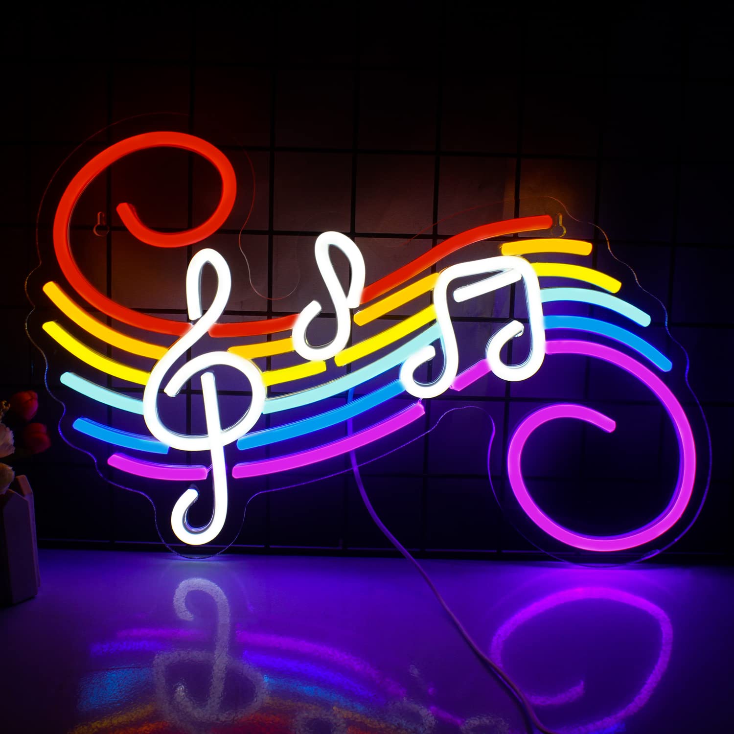 Letrero de Neón con Notas Musi - Neon Sign Party reseña y precio