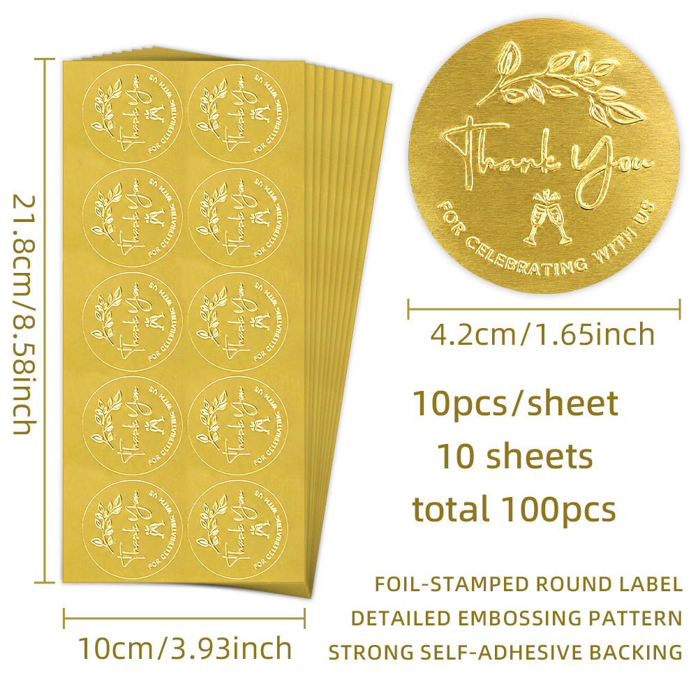 100 Pegatinas de Agradecimient - Party Favor Bag reseña y precio