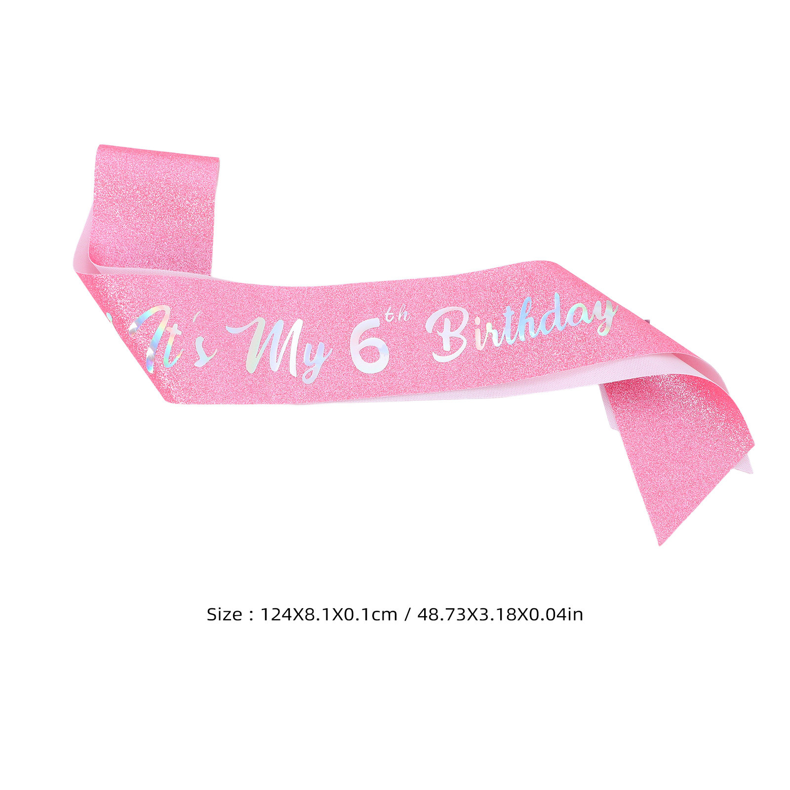 5 piezas de cinta rosa con pur - Birthday Sash Glitter reseña y precio